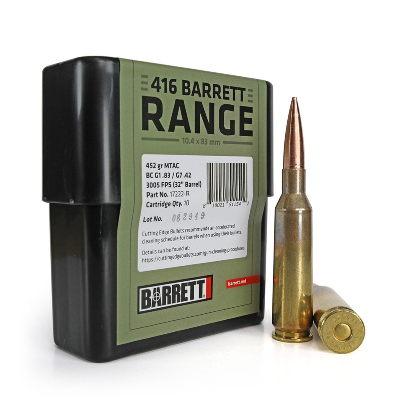 Barrett Firearms Range Ammo